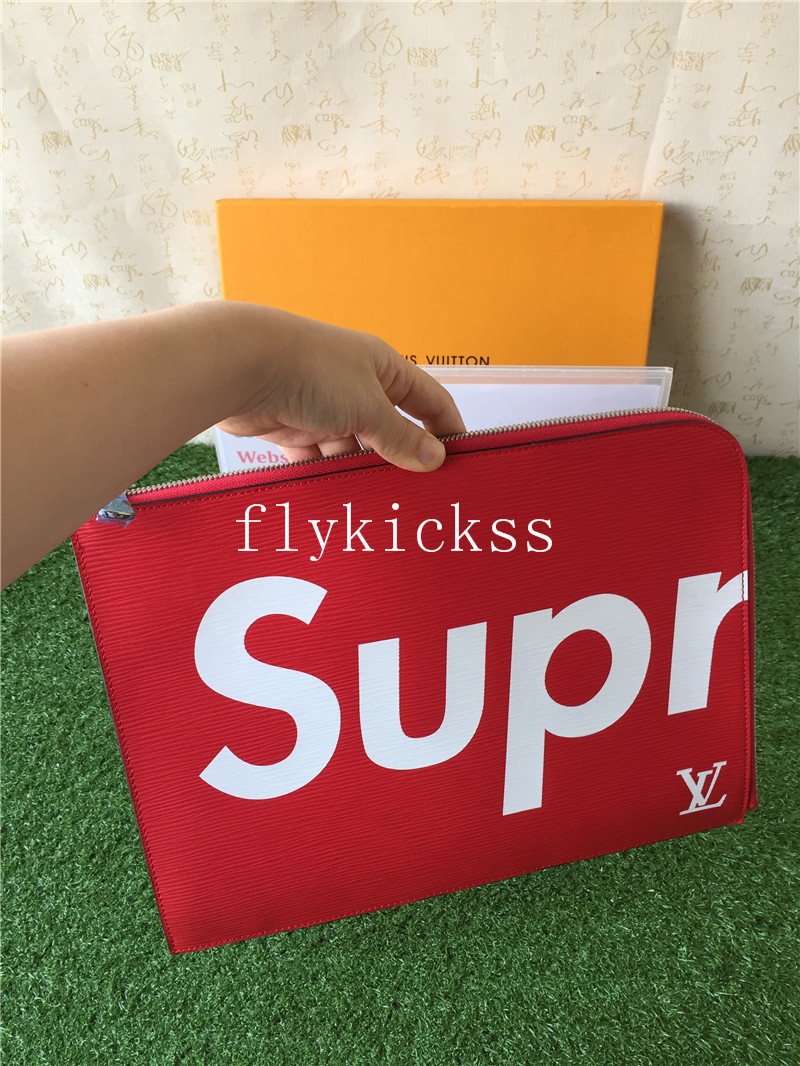 LVS Supreme Red Handbag With Original Box